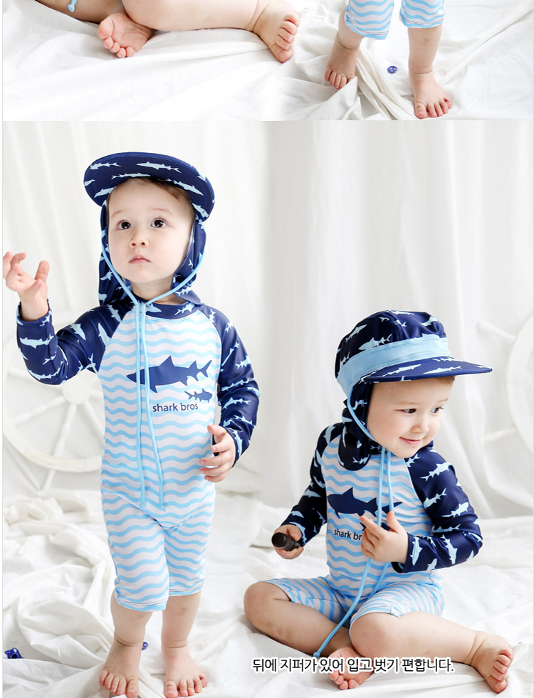 Áo tắm cho bé nam 1-3 tuổi Đồ bơi nhanh khô bé trai Kem chống nắng dễ thương cho bé Bộ đồ bơi mùa xuân nóng bỏng - Bộ đồ bơi của Kid đồ tắm em bé