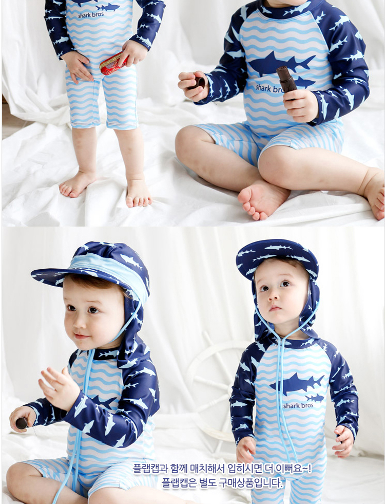 Áo tắm cho bé nam 1-3 tuổi Đồ bơi nhanh khô bé trai Kem chống nắng dễ thương cho bé Bộ đồ bơi mùa xuân nóng bỏng - Bộ đồ bơi của Kid đồ tắm em bé