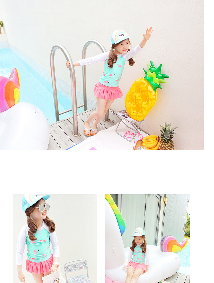 Đồ bơi cho trẻ em Cô gái Hàn Quốc Baby Spa Đồ bơi cho trẻ em Áo dài tay cho trẻ em - Bộ đồ bơi của Kid áo tắm trẻ con