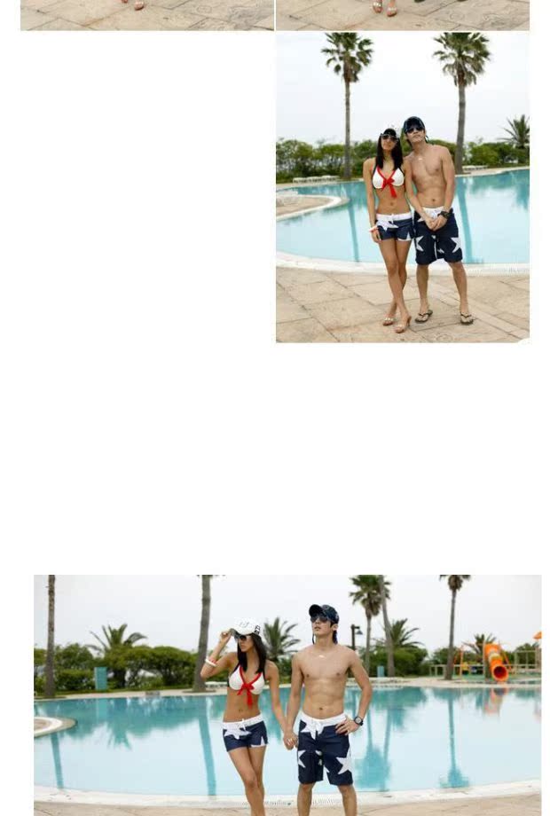 Quần đi biển cặp đôi Hàn Quốc thể thao nam nữ cộng với quần short size quần nóng Quần đi biển 22 ngôi sao năm cánh - Quần bãi biển 	mua quần đi biển nam	