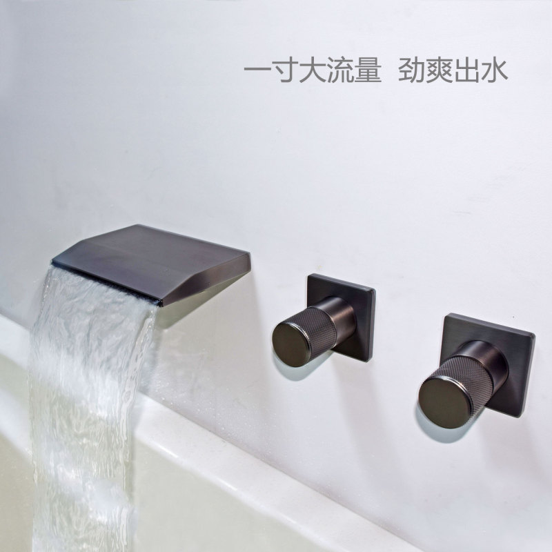 In-Wall Waterfall Bathtub Faucet 1inch High-Flow Concealed Valve Hot Spring Pool Faucet Waterfall Outlet In-Wall Waterfall Bathtub Faucet 1inch High-Flow Concealed Valve Hot Spring Pool Faucet Waterfall Outlet