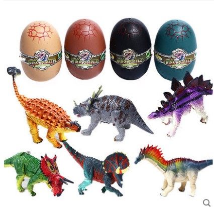 Plastic Dinosaur Model Homophobic Eggs 3D Assembly Collage of Funny Building Blocks Toy Egg Bully King Dragon 4D Creative Pendulum