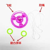 Светящаяся мигающая велосипедная кассета со шнуром, волчок со звуком, игрушка