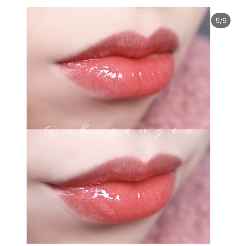 Hàn Quốc mô hình vụ nổ APIEU nước ép môi men JUICY PANG son bóng giữ ẩm cà chua đỏ YS * L416 thay thế - Son bóng / Liquid Rouge