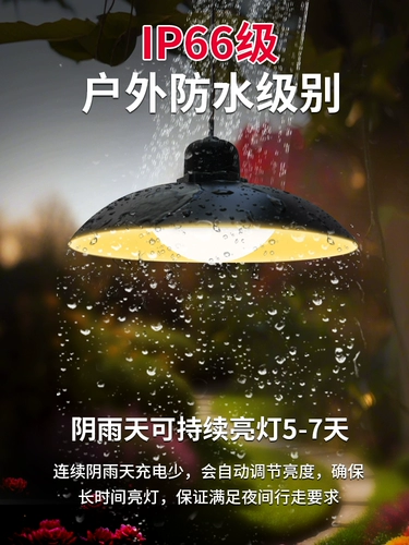 Дорожная супер яркая люстра на солнечной энергии, сельский подвесной светильник для беседки, уличный фонарь