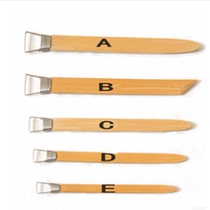 5 pieces of clay plastic with serrated bamboo scraper Sculpture Oil Clay Tool Knife Clay Sculpture Tool Soft Pottery Pottery