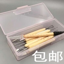 11 Pieces Sculptural Tools Clay Sculptured Oil Clay Plastic Knife Diy Soft Pottery Clay Plastic Hand Office Ultralight Clay Pottery Suits