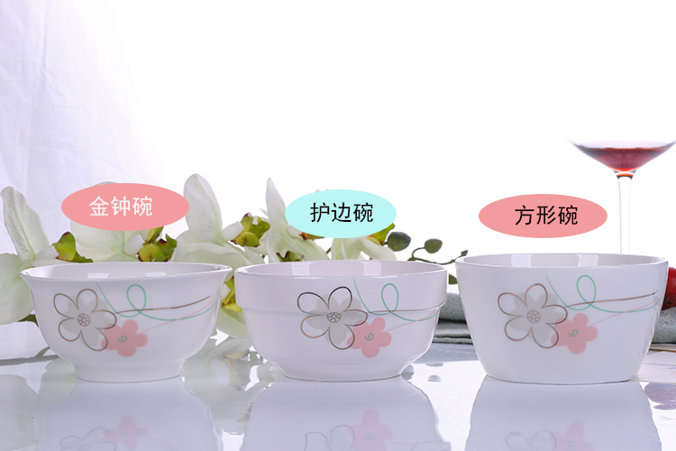 Đĩa bát đũa gia đình bát đĩa cá miễn phí với bộ đồ ăn Jingdezhen gốm sứ bát đĩa món ăn đĩa món ăn bát đĩa đẹp