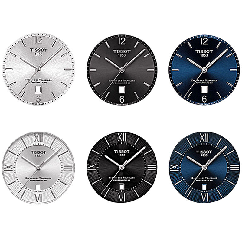Suitable for Tissot 1853 Duluer Series T099407A Men's Original Stainless Steel Dial and Hands Complete Set of Accessories