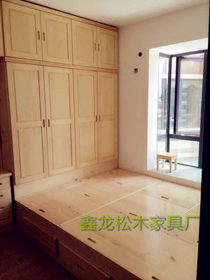 Комплект татами 东莞香港成套家具订制飘窗桌榻榻米地台韩式地柜定做塌塌米实木柜