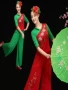 Yunshang Chunying Square Dance Trang phục Khiêu vũ Trang phục mùa xuân và mùa hè Mới Set Áo ngắn tay áo Lantern Lantern Yangge Female - Khiêu vũ / Thể dục nhịp điệu / Thể dục dụng cụ giày múa cho bé gái