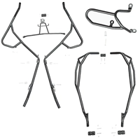 Передний бампер из черной углеродистой стали + задний бампер + выхлопная труба [двухслойная краска] [только 25 моделей автомобилей с задней рамой из алюминиевого сплава]