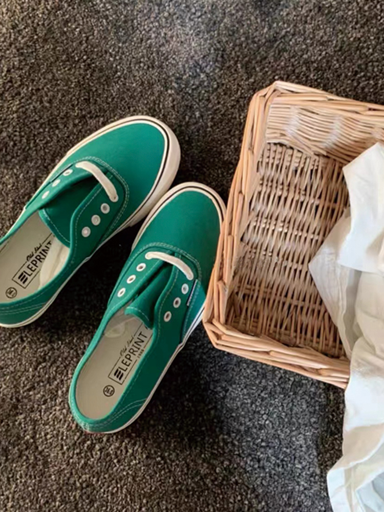Color is absolutely grass green Anaheim forest green flat canvas shoes black stripes all-match shoes men and women couples