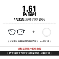 1.61 не -кферический радиационный пакет линзы [фото для цвета цветовой рамки]