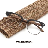 16 цветов Позиция ручной ретро -литературное литературное лицо квадратное кадр Ставралы, мужские и женские деревянные зерновые очки с миопией.