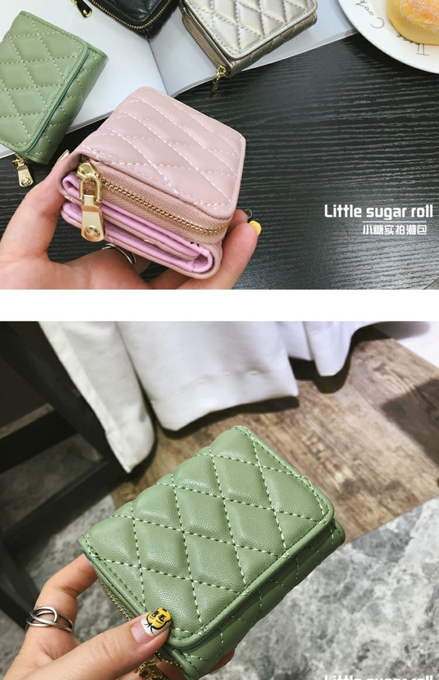 2018 phiên bản tiếng Hàn mới của ví nữ ngắn retro linger in retro hoang ví ví nữ túi ví thủy triều ví lv