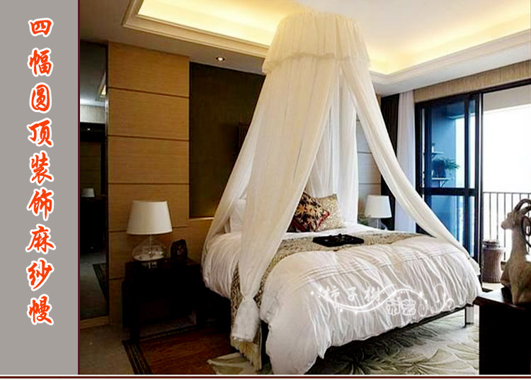 Giường tròn phẳng Nhà trọ khách sạn cao cấp theo phong cách Đông Nam Á rèm che giường tầng	