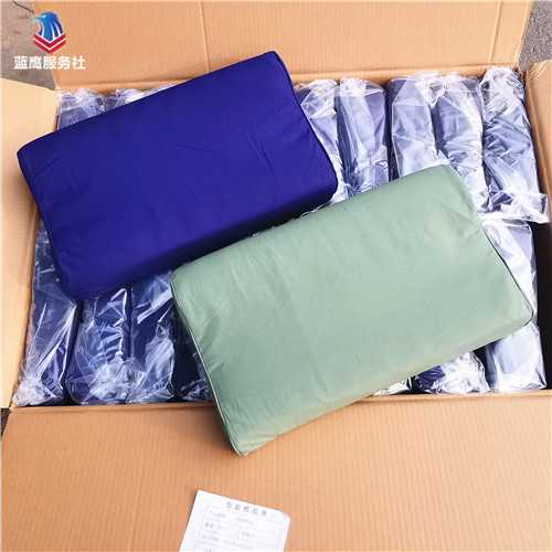 Army green pillow sea blue pillow military training duty with wave neck pillow to protect cervical memory pillow