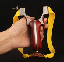 TC21 titanium alloy TTF slingshot outdoor competitive camshaft fast pressure tie-free wire cutting rosewood horizontal grip dragon tongue bow