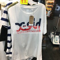  Special offer Hong Kong CHOCOOLATE 17 spring and summer womens color letter short-sleeved T-shirt 1705 spot