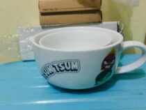 Hong Kong it spot CHOCOOLATE porcelain animal pattern bowl 2 pack