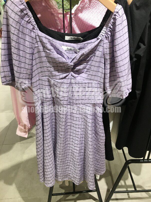 30% off Mimi Hong Kong BAB B AB 22 spring and summer women's bowknot plaid dress 1175