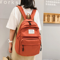 2021 new schoolbag female ins style Korean version of ulzzang high school students travel backpack tide large capacity backpack