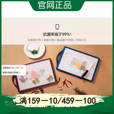 Food grade Antibacterial Double-sided Standing Cutting Board LifeVC Liv Home Cutting Board Food grade PP material