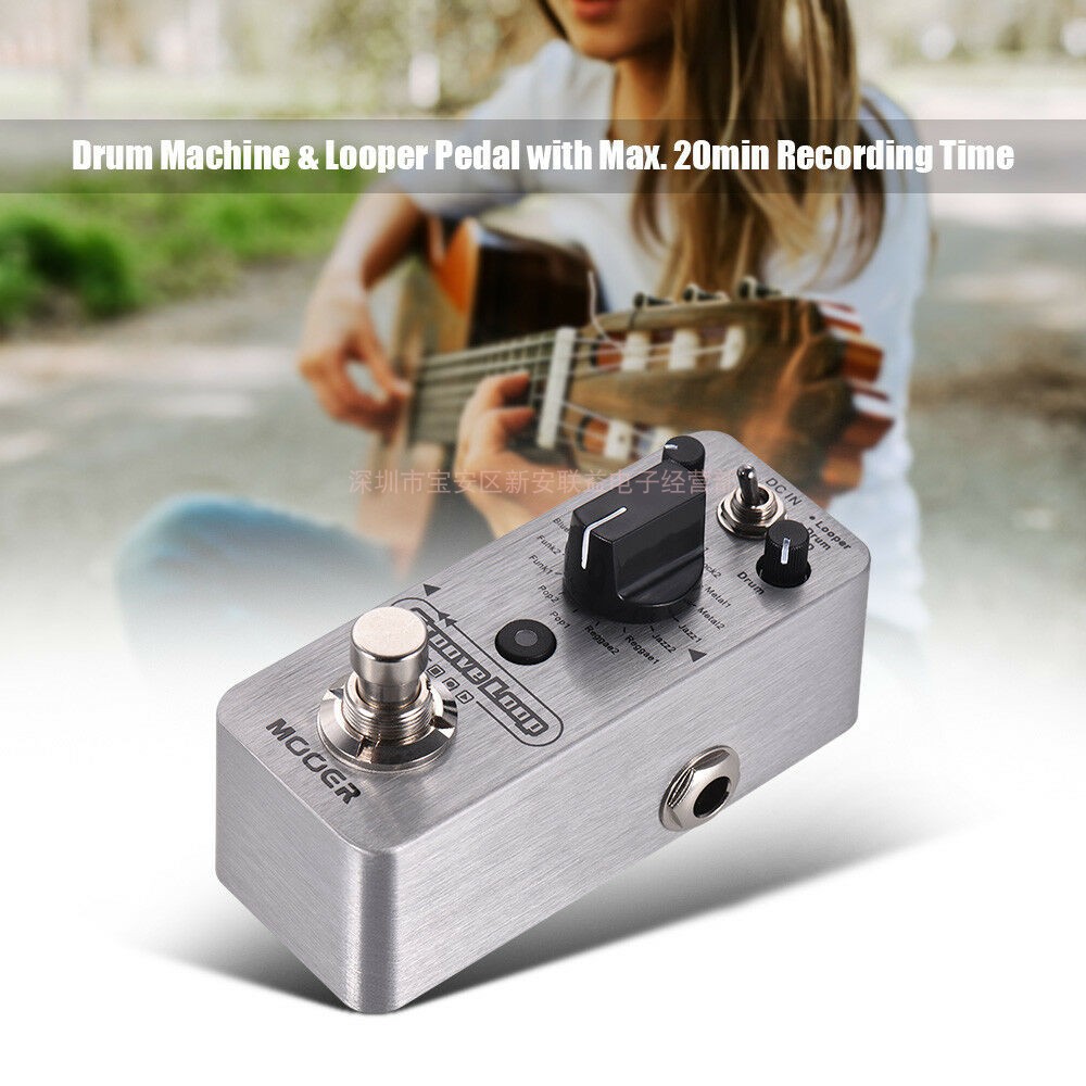 MOOER Magic Loop Groove Loop Recording Electric Guitar Effectors with drum machines Single block Professional Level-Taobao