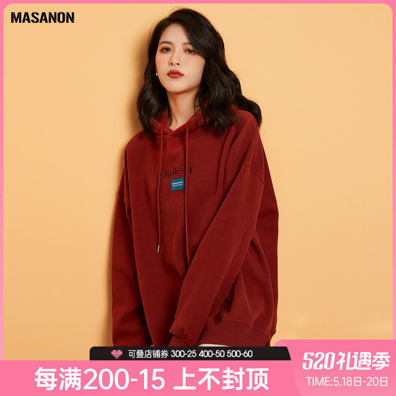 MANSANON PREGNANT WOMAN Dress Spring Fall Outside of Lianhood Sports Shirt Red New Year jacket Loose Casual Cover Female