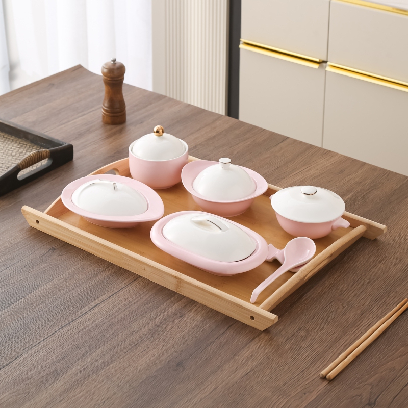 Confinement Center Tableware Set Beauty Salon One Person Eating Plate Kindergarten Dinner Plate Bowl Health Salon Tableware Stew Pot Confinement Center Tableware Set Beauty Salon One Person Eating Plate Kindergarten Dinner Plate Bowl Health Salon Tableware Stew Pot