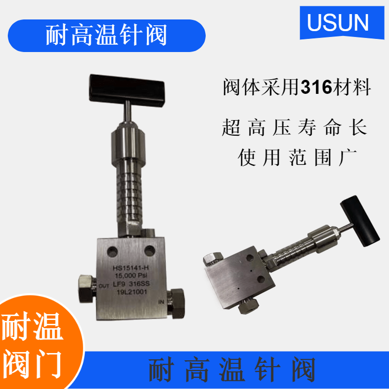 Ultra-high-pressure manual high-temperature needle valve valve HS20141-H high-pressure stainless steel manual high-temperature high-pressure needle valve
