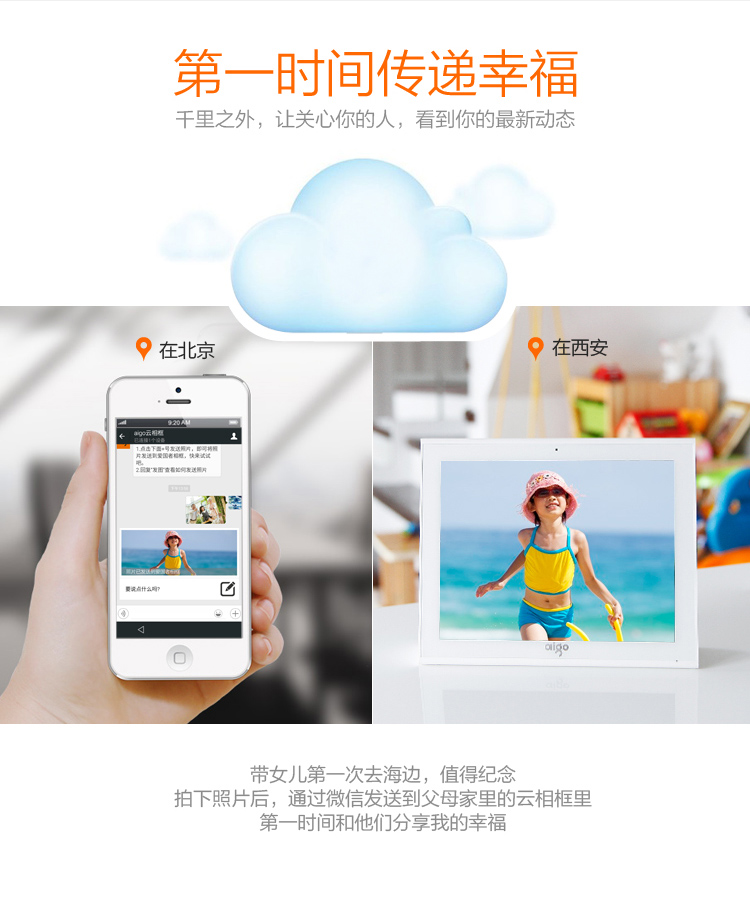 WeChat ảnh tiểu sử Patriot 10 inch album ảnh điện tử màn hình cảm ứng HD khung ảnh kỹ thuật số WIFI thông minh 16G