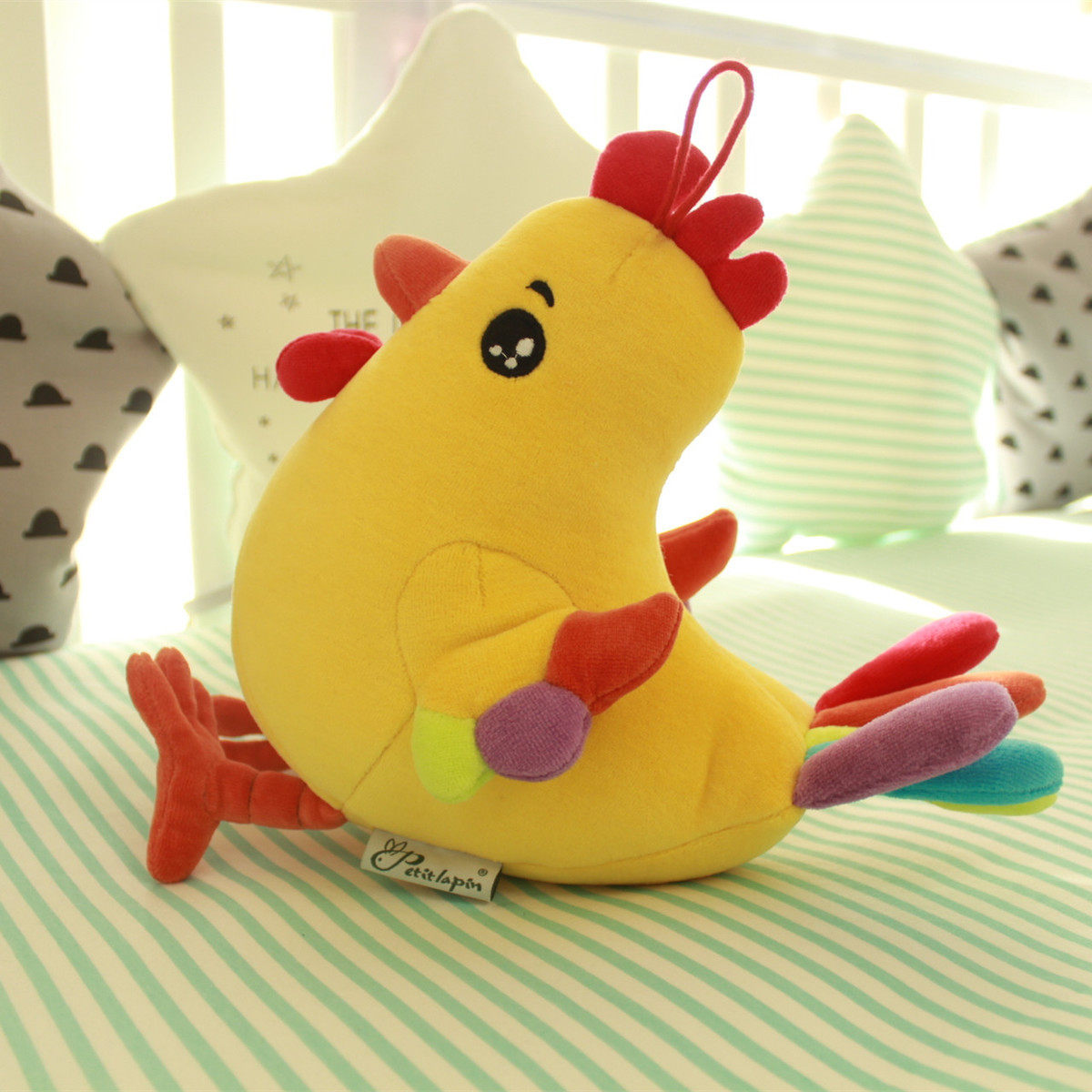 Colorful Little Chicken Wool Suede Toy Small Chicken Paparazzi Hug Pillow Chicken Year Mascot Gift Birthday Gift