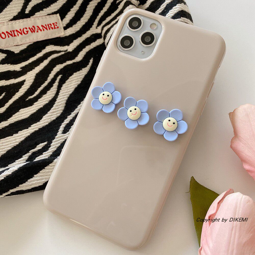 Homemade elegant wind stereo turning flowers apply Apple 11 12ProMaxX XS mobile phone protective shell 7 8plus