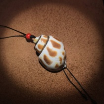 Tibetan Qing Dynasty original ecological portable old conch pendant portable small conch old rosary beads accessories