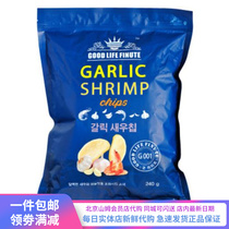  GOOD LIFE FINANCE Lefo Korea Imports Garlic Taste Shrimp Flakes Puffed Food 240g