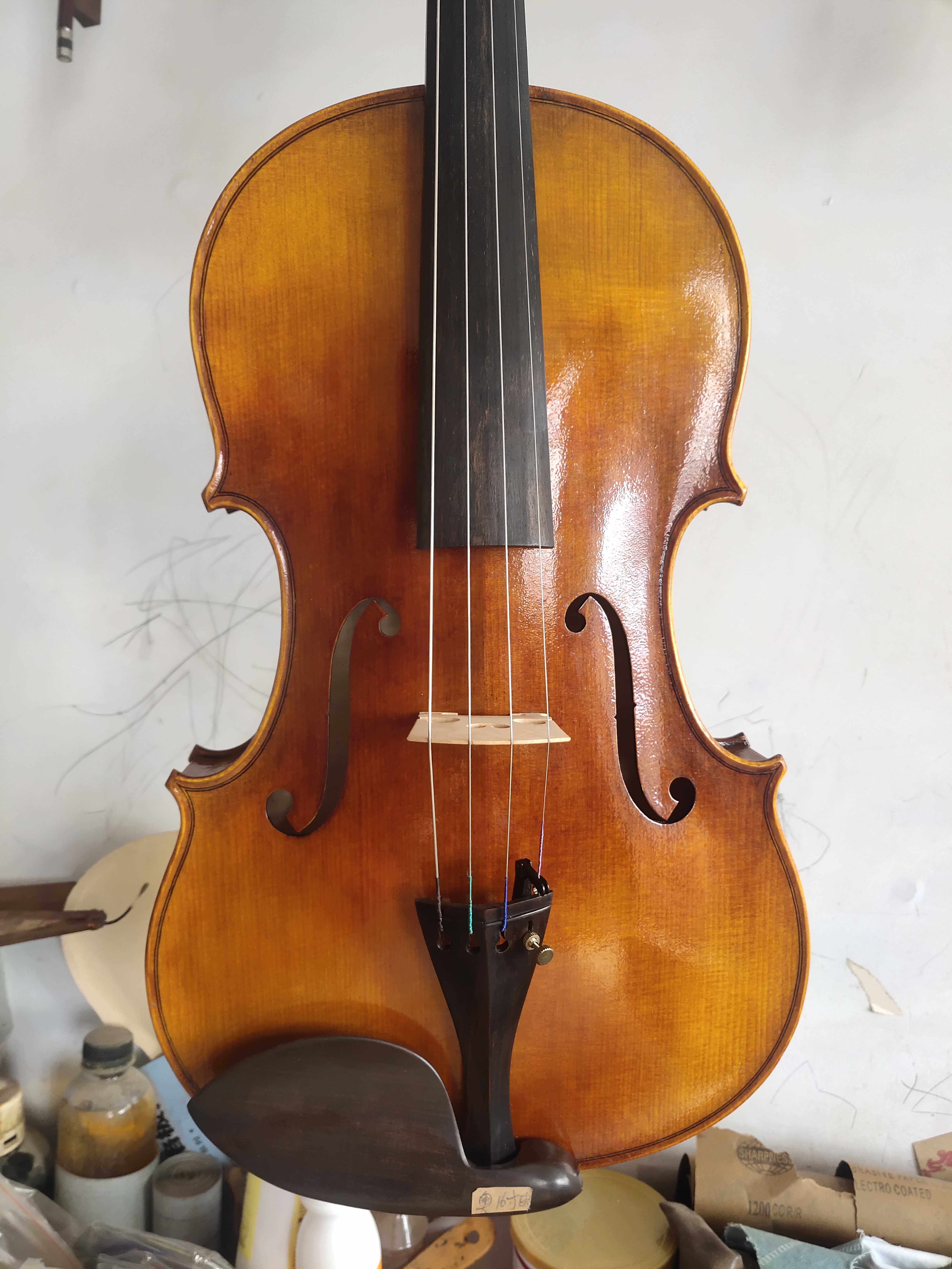 ヨーロッパ製ヴィオラ、幅広ボディの16インチヴィオラ、高級手作り16インチヴィオラ