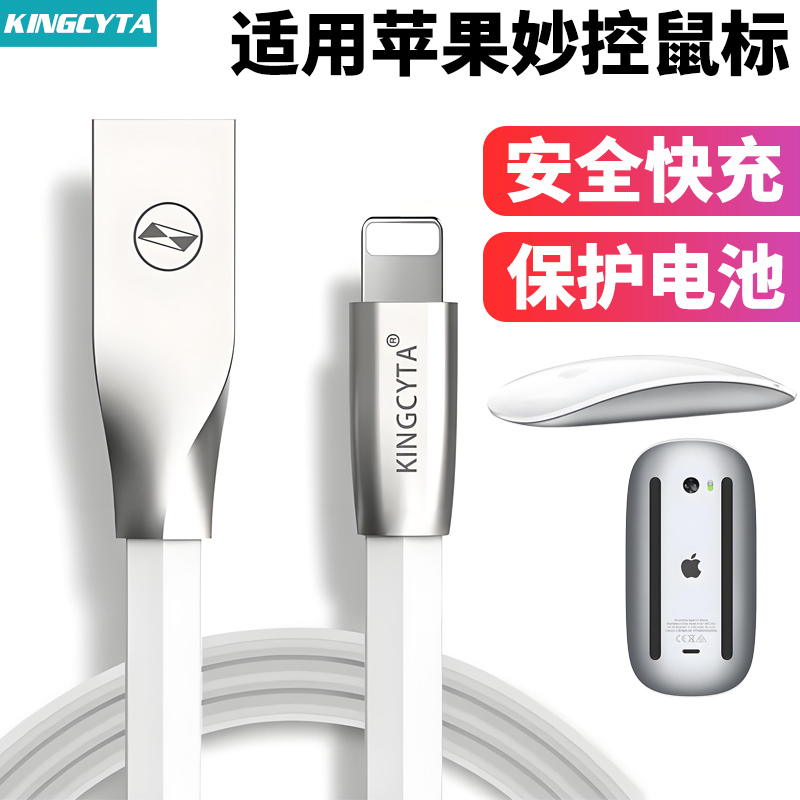 Yingxida Compatible Apple Mac Wireless Bluetooth Mouse A1657 Charging Cable Magic Mouse 2Nd Generation 3Rd Generation A3204 Magic Mouse Usb-C Power Cable Data Cable Charger Charging Head
