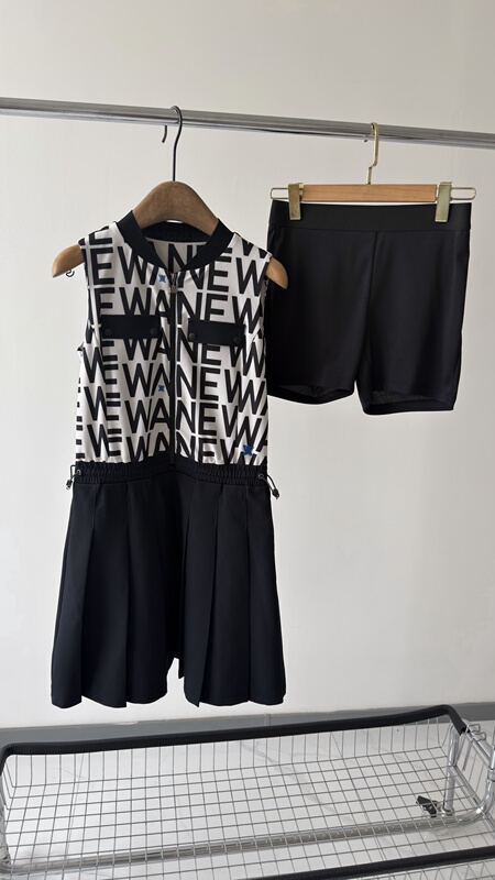 Korean Golf Sleeveless Dress, Anti-Exposure Shorts, High-End Fashion Casual Sports