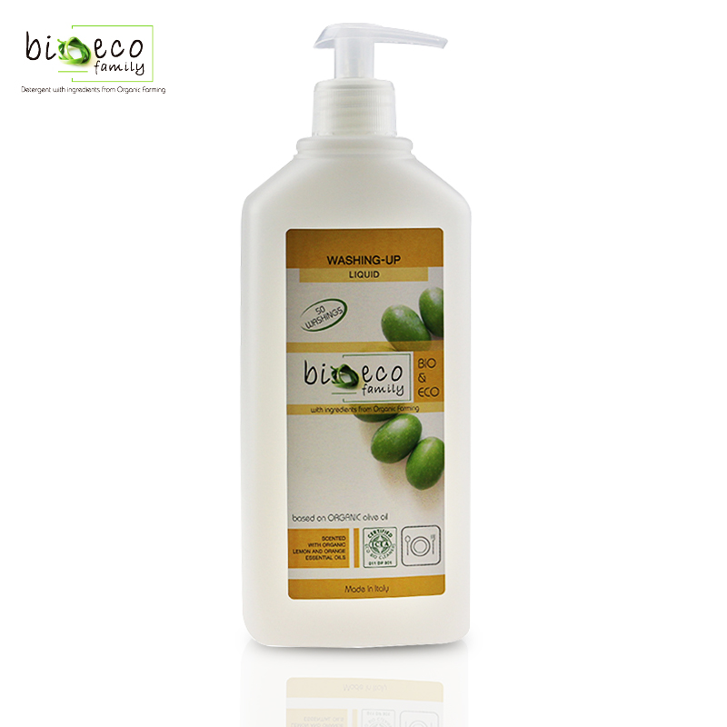 Italy imported bioecofamily dishwashing liquid pressure nozzle bottle 500ml