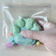 Handmade pinch seal bag Transparent eva bag bare touch pinch cat claw packaging bag ຄວາມໂປ່ງໃສສູງ PVC ziplock bag