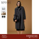 IVYKKI艾维气质中长款毛呢外套女百搭时尚呢子大衣2025年秋冬新款