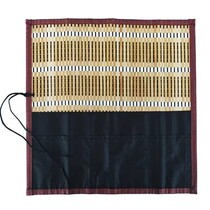 Exquisite pen curtain four treasures of the study bamboo rolling pen curtain for carrying brushes when going out Chinese style ancient style calligraphy brush bag