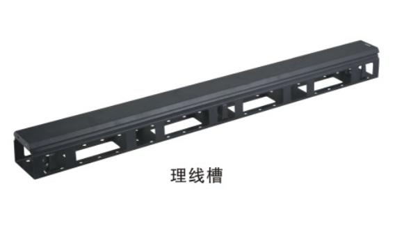 18-42U Cabinet Vertical Cable Management Duct Metal Vertical Cable Stand Machine Room Cable Trunche Open Trunking Rack Black