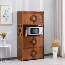 Kitchen living room shelf floor multi-level side cabinet storage cabinet microwave storage cabinet tea cabinet side cabinet cupboard