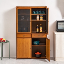 Kitchen sideboard bamboo breathable sand window small cupboard home cupboard locker simple old-fashioned vegetable cabinet Cabinet