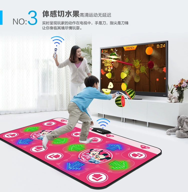 Dance mat đôi TV với máy nhảy nhà somatosensory trò chơi khiêu vũ máy yoga chạy nhảy overlord