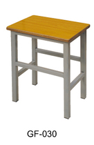  Training stool Iron frame stool Workshop small square stool operation stool Factory home assembly line stool Simple steel and wood stool