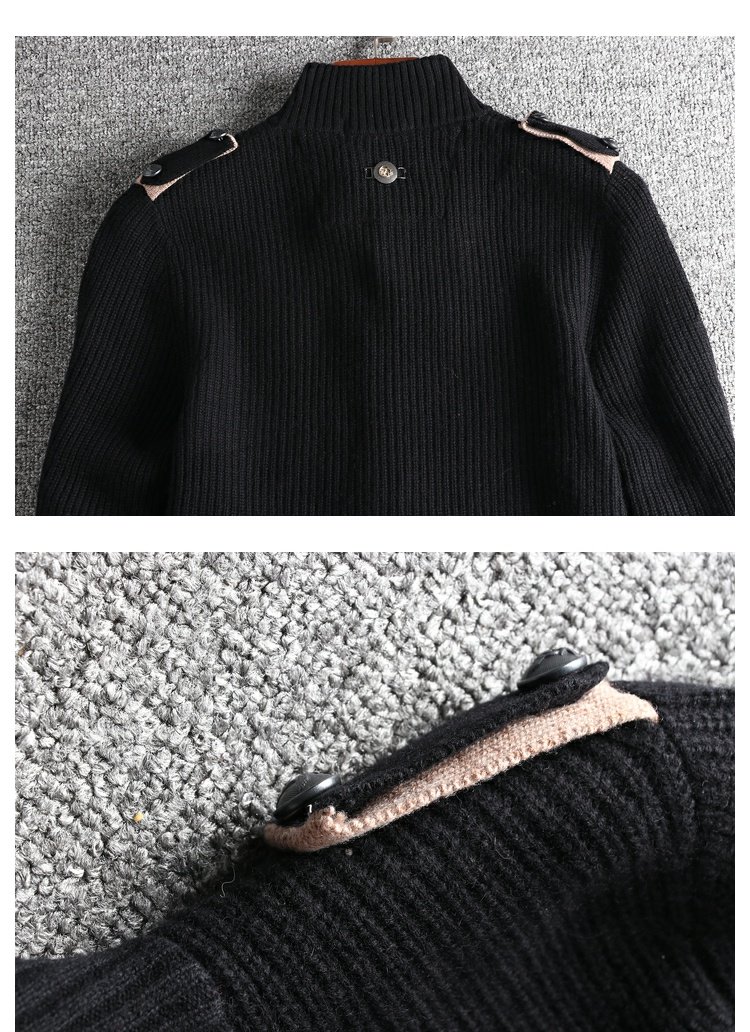 Mùa thu và mùa đông nam đan áo len áo len nam cổ áo mỏng áo len thanh niên quần áo đẹp trai 5918 cardigan nam
